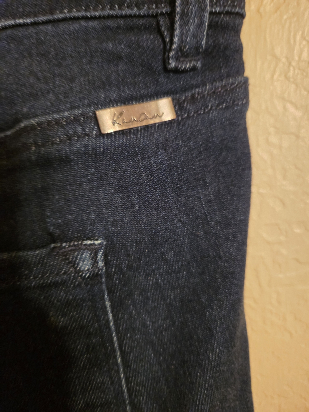 KanCan Slim Straight Dark Blue Denim Jeans Sz 16